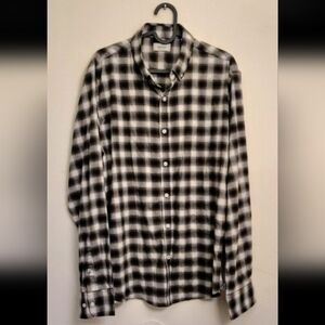 Men's Savannah Plaid Oversized Button-Down Shirt – Size Large